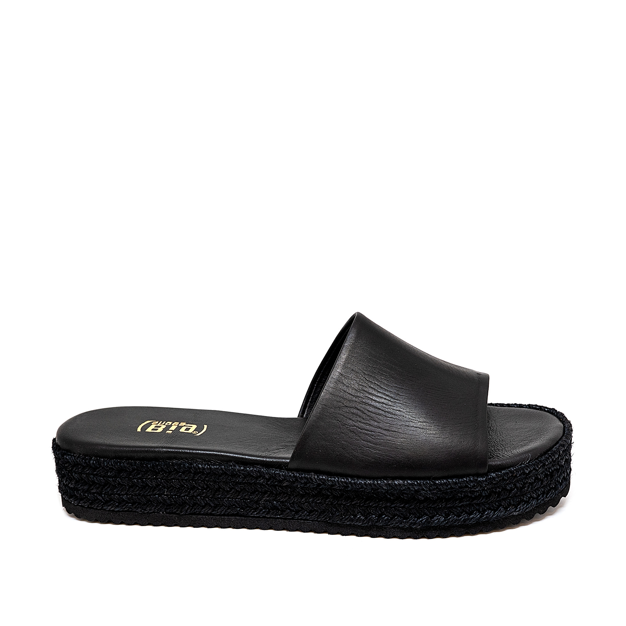 Bigshoes Bigshoes GA0214-01 Δερμάτινo Mule Μαύρο